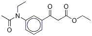 3-(Acetylethylamino)-β-oxo-benzenepropanoic Acid Ethyl Ester, 1796965-05-3, 结构式