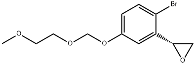 (R)-4-Bromo-3-(2-oxiranyl)-phenol 1-O-(2-Methoxyethoxymethyl) Ether Structure