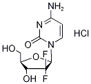 GEMCITABINE-13C,15N2 HYDROCHLORIDE, 1262897-74-4, 结构式