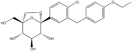 エルツグリフロジン 化学構造式