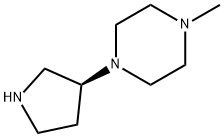 (S)-3-(4-N-Methyl-piperazin-1-yl)pyrrolidine-3HCl Structure