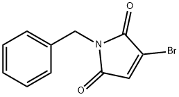 1-苄基-3-溴-2,5-二氢-1H-吡咯-2,5-二酮 结构式