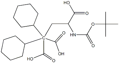 N-Boc-γ,γ’-dicyclohexyl-D,L-carboxyglutamic acid Structure