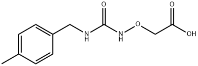 2-((3-(4-Methylbenzyl)ureido)oxy)acetic acid Structure