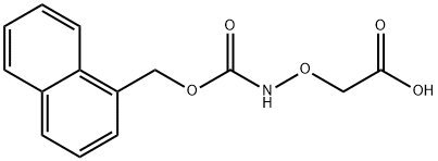 2-((((Naphthalen-1-ylmethoxy)carbonyl)amino)oxy)acetic acid Struktur