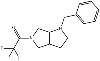 (3aR,6aR)-1-Benzyl-5-trifluoroacetylhexahydropyrrolo[3,4-b]pyrrole Struktur