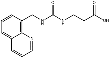 3-(3-(Quinolin-8-ylmethyl)ureido)propanoic acid Struktur