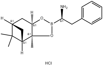 (R)-BOROPHENYLALANINE-(+)-PINANEDIOL-HCL, 178455-03-3, 结构式