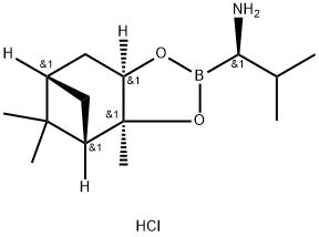 (R)-BoroVal-(+)-Pinanediol-HCl 化学構造式