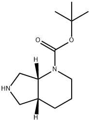 (4AR,7AR)-八氢-1H-吡咯并[3,4-B]吡啶-1-甲酸叔丁酯 结构式