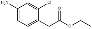 2-氯-4-氨基苯乙酸乙酯,50712-59-9,结构式
