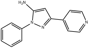 1-苯基-3-(吡啶-4-基)-1H-吡唑-5-胺, 6043-00-1, 结构式