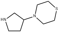 4-(吡咯烷-3-基)硫代吗啉, 666852-87-5, 结构式