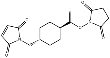 Trans-4-(Maleimidomethyl)cyclohexanecarboxylic Acid-NHS Struktur