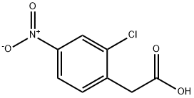 2-(2-chloro-4-nitrophenyl)acetic acid Struktur