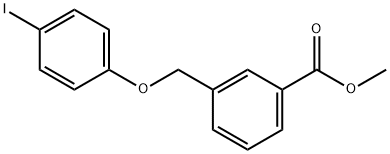 Methyl 3-((4-iodophenoxy)methyl)benzoate Struktur