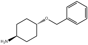 TRANS-4-(ベンジルオキシ)シクロヘキサンアミン 化学構造式