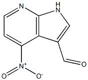 4-硝基-1H-吡咯并[2,3-B]吡啶-3-甲醛, 1000340-43-1, 结构式