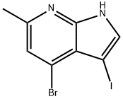 4-BROMO-3-IODO-6-METHYL-7-AZAINDOLE Struktur
