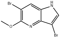 3,6-DIBROMO-5-METHOXY-4-AZAINDOLE Structure