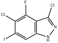 3,5-DICHLORO-4-FLUORO-6-IODO 1H-INDAZOLE Structure