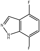 4,7-二氟-吲唑 结构式