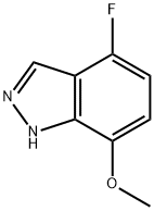 7-甲氧基-4-氟-1H-吲唑 结构式