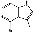 4-BROMO-3-IODO-5-AZAINDOLE, 1000341-85-4, 结构式