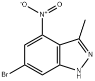 6-BROMO-3-METHYL-4-NITRO (1H)INDAZOLE Structure