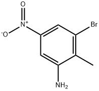 3-BROMO-2-METHYL-5-NITROANILIN, 1000342-34-6, 结构式