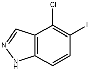 4-CHLORO-5-IODO (1H)INDAZOLE Structure