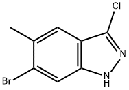 6-BROMO-3-CHLORO-5-METHYL (1H)INDAZOLE Structure