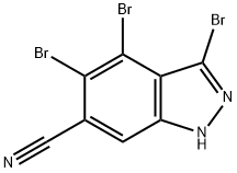 3,4,5-TRIBROMO-6-CYANO (1H)INDAZOLE Structure