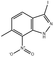 1H-INDAZOLE, 3-IODO-6-METHYL-7-NITRO- Struktur