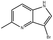 3-溴-5-甲基-4-氮杂-吲哚, 1000343-73-6, 结构式