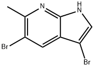3,5-DIBROMO-6-METHYL-7-AZAINDOLE Structure