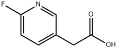 2-(6-FLUOROPYRIDIN-3-YL)ACETIC ACID, 1000516-02-8, 结构式
