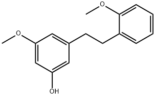 3-甲氧基-5-[2-(2-甲氧基苯基)乙基]苯酚 结构式