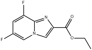 6,8-二氟咪唑并[1,2-A]吡啶-2-羧酸乙酯, 1000844-18-7, 结构式