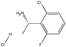 (S)-1-(2-氯-6-氟苯基)乙胺盐酸盐, 1000878-48-7, 结构式