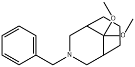 3-苄基-9,9-二甲氧基-3-氮杂-双环[3.3.1]壬烷, 1000931-10-1, 结构式