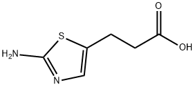 3-(2-氨基噻唑-5-基)丙酸, 100114-40-7, 结构式