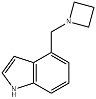 4-(氮杂环丁烷-1-基甲基)-1H-吲哚 结构式