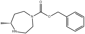 1H-1,4-Diazepine-1-carboxylic acid, hexahydro-5-Methyl-, phenylMethyl ester, (5R)- Structure