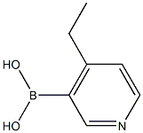 4-エチルピリジン-3-イルボロン酸 化学構造式