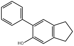 6-苯基-2,3-二氢-1H-茚-5-醇, 100200-87-1, 结构式