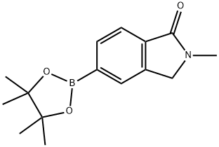 2-甲基-5-(4,4,5,5-四甲基-1,3,2-二氧杂硼烷-2-基)异吲哚啉-1-酮, 1002309-19-4, 结构式