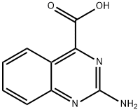 2-氨基-4-喹唑啉羧酸, 100246-10-4, 结构式
