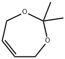 2,2-Dimethyl-1,3-dioxacyclohept-5-ene Struktur