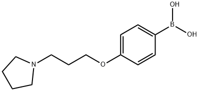 4-(3-(pyrrolidin-1-yl)propoxy)phenylboronic acid Struktur